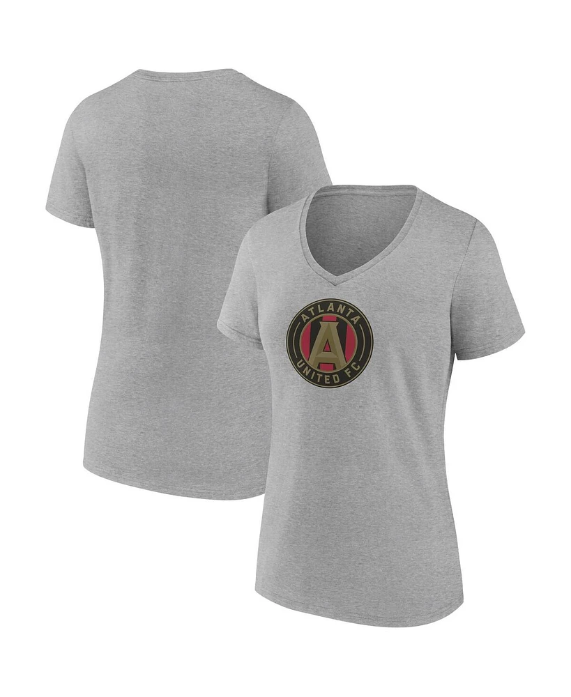Fanatics Women's Steel Atlanta United Fc Logo V-Neck T-Shirt