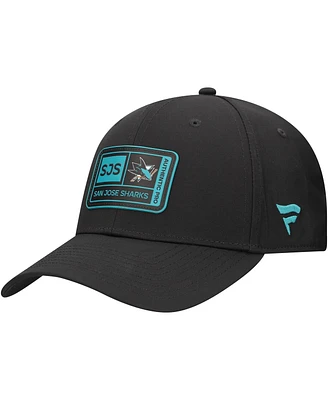 Fanatics Men's Black San Jose Sharks Training Camp Fitted Hat