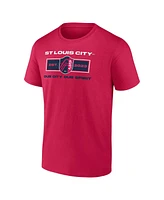 Fanatics Men's Red St. Louis City Sc Blindside T-Shirt