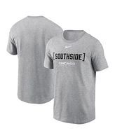 Nike Men's Heather Gray Chicago White Sox Bracket Team Phrase T-Shirt