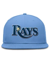 Nike Men's Light Blue Tampa Bay Rays True Round Bill Performance Fitted Hat