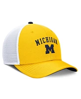 Jordan Men's Maize/White Michigan Wolverines Rise Adjustable Trucker Hat