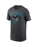 Nike Men's Anthracite Jacksonville Jaguars Helmet Essential T-Shirt
