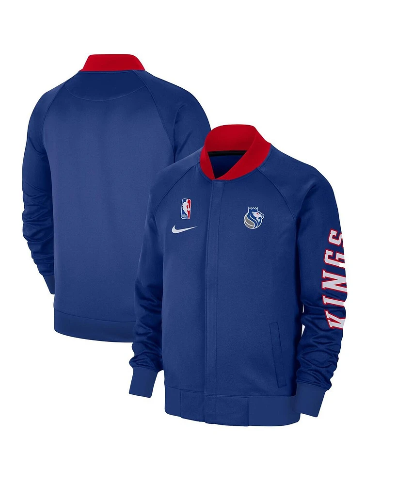 Nike Men's Blue Sacramento Kings 2024/25 City Edition Authentic Showtime Performance Full-Zip Jacket