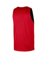 Nike Men's Red/Black Chicago Bulls Courtside Reversible Mesh Practice jersey