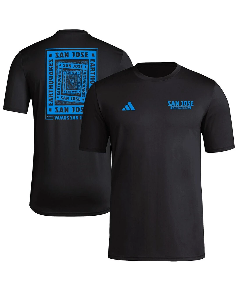 Adidas Men's Black San Jose Earthquakes Local Wrap T-Shirt
