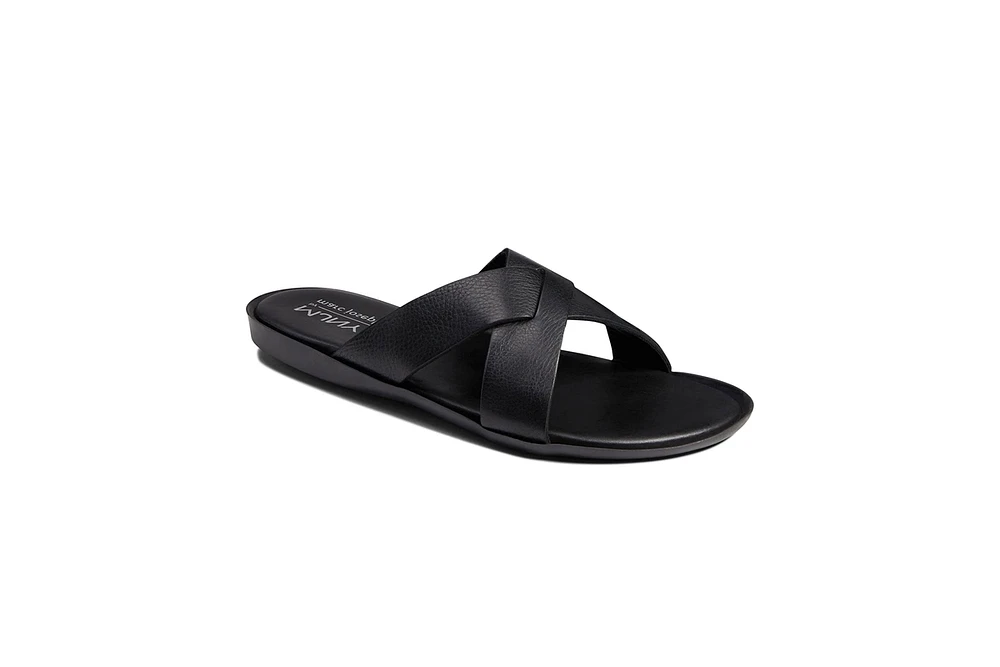 Marc Joseph New York Men's Slip On Roman Court Criss Cross Sandals