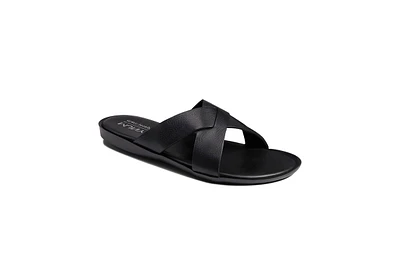 Marc Joseph New York Men's Slip On Roman Court Criss Cross Sandals