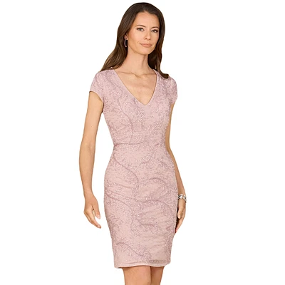 Lara Women's Cap Sleeve Cocktail Gown - Outlet