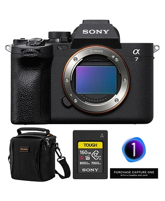 Sony Alpha a7 Iv Mirrorless Camera, Bundle with 160GB Memory Card, Capture One Pro Software and Shoulder Bag