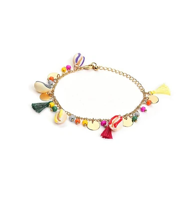 Sohi Women's Tassel Chain Anklet