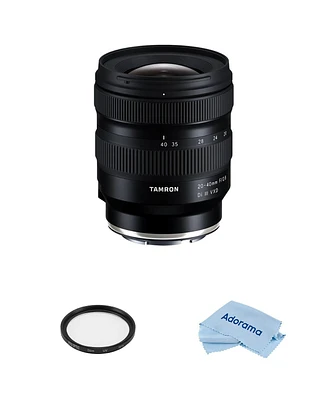 Tamron 20-40mm f/2.8 Di Iii Vxd Lens for Sony E Bundle with 67mm Uv Filter, Microfiber Cleaning Cloth