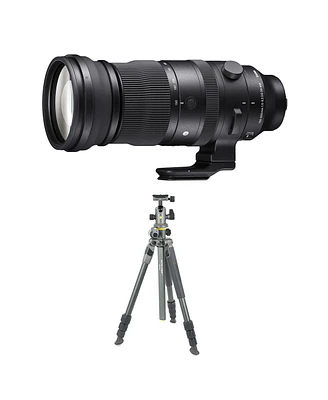 Sigma 150-600mm f/5-6.3 Dg Dn Os Sports Lens, Sony E, with Alta Pro 2+ 264AB 4-Section Aluminum Tripod