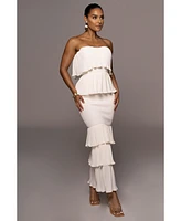 Jluxlabel Women's Casa Blanca Ruffle Dress