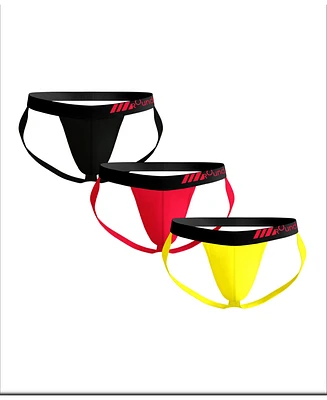 Rounderbum Men's Racing Team Jockstrap 3-Pack