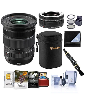 Fujifilm Xf 10-24mm f/4 R Ois Wr Lens, Bundle with Viltrox Dg-fu Tube Set, 72mm Filter Kit, Cleaning Kit, Lens Case, Lens Wrap, Lens Cleaner, Mac Soft