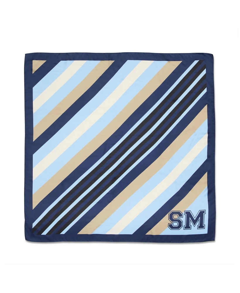 Steve Madden Varsity Crew Pattern Matte Square Scarf