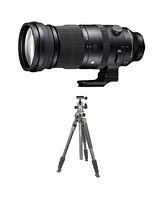 Sigma 150-600mm f/5-6.3 Dg Dn Os Sports Lens, L Mount, with Alta Pro 2+ 264AB 4-Section Aluminum Tripod