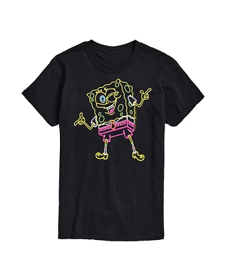 Airwaves Men's SpongeBob SquarePants Neon Short Sleeve T-Shirt
