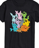 Airwaves Men's Pokemon Character Group Short Sleeve T-Shirt