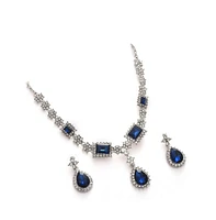 Sohi Women's Silver Plated Designer Stone Jewellery Set