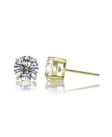 Classic with 7MM Cubic Zirconia Stud Earrings