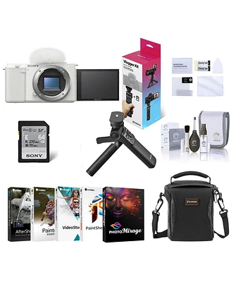 Sony Sony Zv-E10 Mirrorless Interchangeable Lens Vlog Camera, White