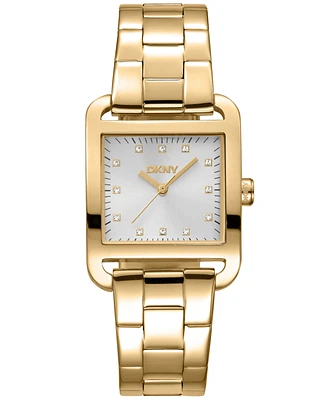 Dkny Women's City Midi Gold-Tone Stainless Steel Bracelet Watch, 35mm