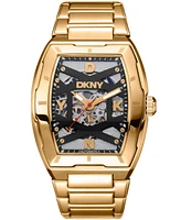 Dkny Men's Urban Automatic Gold-Tone Stainless Steel Bracelet Watch, 51mm