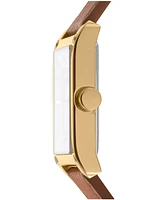 Dkny Women's Westside Maxi Leather Strap Watch