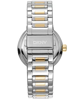 Dkny Women's Eastside Logo Light Blue Dial Gold Two-Tone Stainless Steel Bracelet Watch 36mm