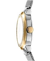 Dkny Women's Eastside Mini Silver Dial Gold Tone Case on Stainless Steel Bracelet Watch 28mm