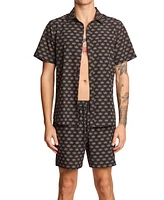 Paisley & Gray Men's Gilligan Printed Drawstring 6" Swim Trunks