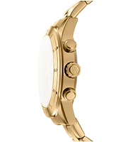 Dkny Men's Bryant Park Chronograph Gold-Tone Stainless Steel Bracelet Watch, 44mm