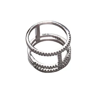 Sohi Women's Crystal Cocktail Ring