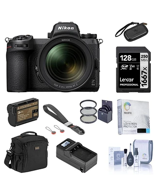 Nikon Z 6II Mirrorless Camera with Nikkor Z 24-70mm f/4 S Lens Bundle with 128GB Sd Card, Bag, Wrist Strap, Extra Battery, Charger, Filter Kit and Acc