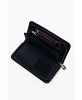Desigual Women's Medium braided faux leather wallet