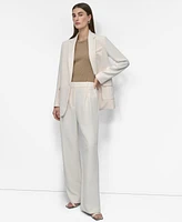 Dkny Women's Aero Crepe Notch-Collar One-Button Blazer