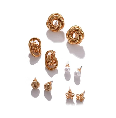 Sohi Women's Everyday Stud Earrings Set