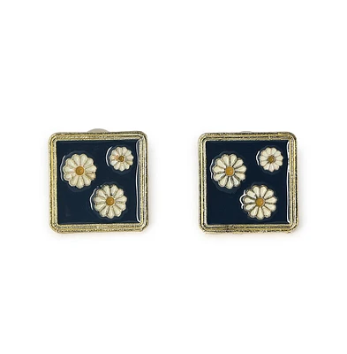 Sohi Women's Gold Plated Designer Stud Earrings