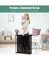 Costway Baby 8 Panel Safe Metal Gate Play Yard