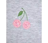 Max & Olivia Big Girls Cherry Print Dolphin Short Pajama Set