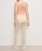 Good American Women's Crochet Pants Swim Cover-Up