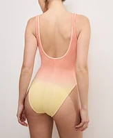 Good American Women's Always Fits Modern Ombre Tank Swimsuit