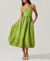 Astr the Label Women's Kaidi Embroidered Midi Dress