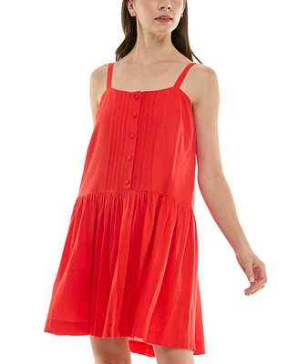 Taylor Women's Drop-Waist Sleeveless Mini Shift Dress