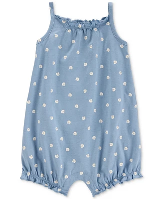 Carter's Baby Girls Cotton Shell-Print Sleeveless Romper