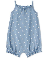 Carter's Baby Girls Cotton Shell-Print Sleeveless Romper