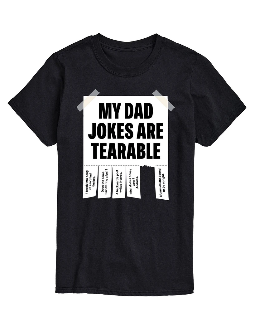 Airwaves Men's My Dad Jokes are Tearable Short Sleeve T-Shirt