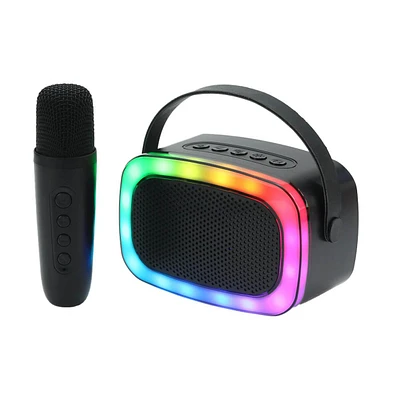 Mini Bluetooth Karaoke Portable Speaker with Wireless Mic